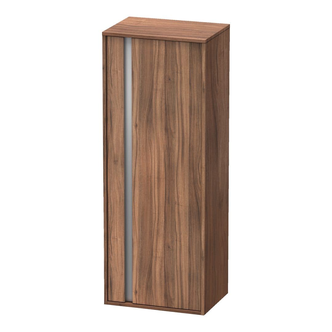 Duravit Ketho – Κολόνα Μπάνιου – 500 mm, μεσαία, 1 πόρτα, δεξιά, 500 x 360 x 1320 mm, Total number of shelves: 3 – Walnut Matt, Decor (KT1267R7979)
