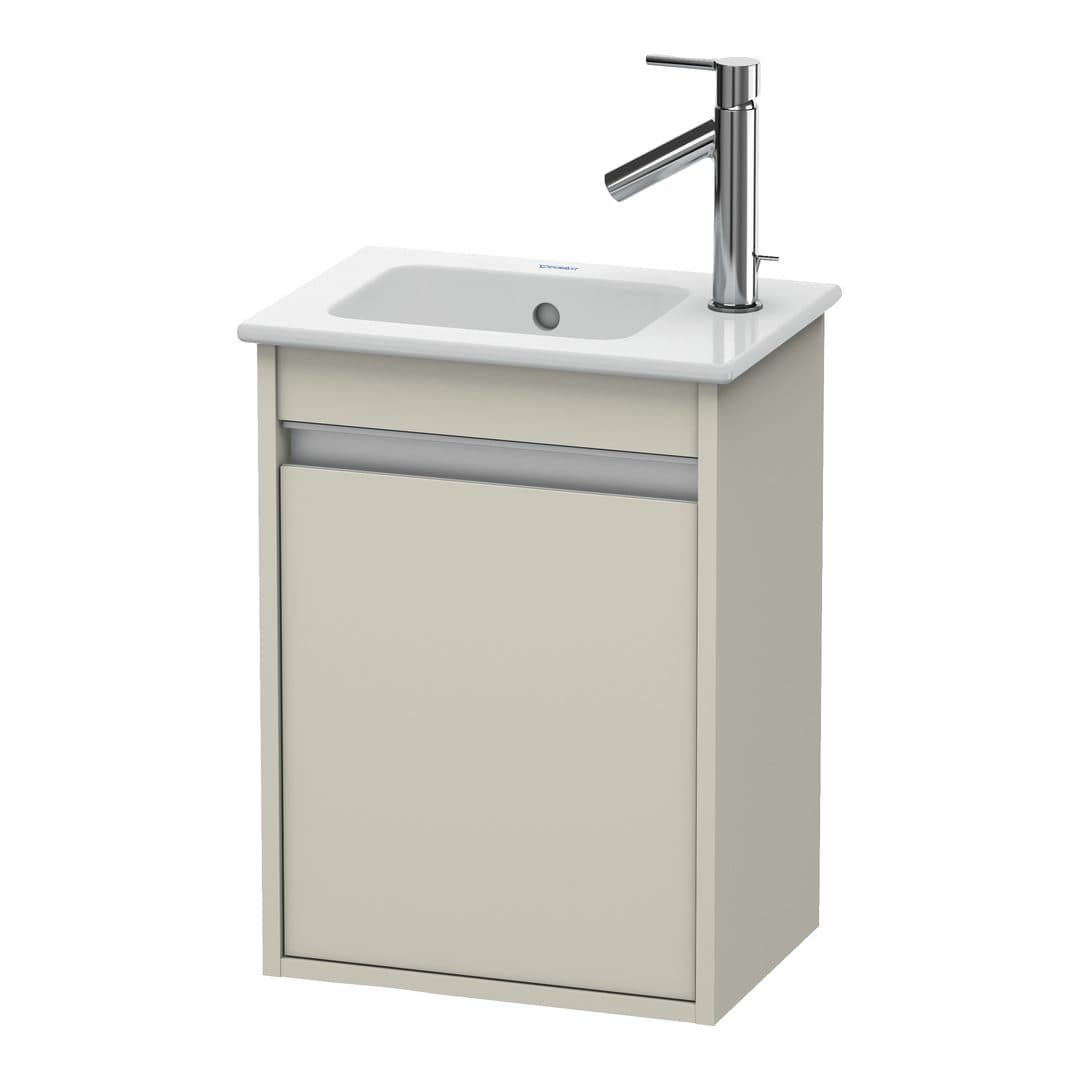 Duravit Ketho – Έπιπλο Νιπτήρα – 400 mm, 1 πόρτα, αριστερή, 400 x 285 x 550 mm – Taupe Matt, Decor (KT6417L9191)