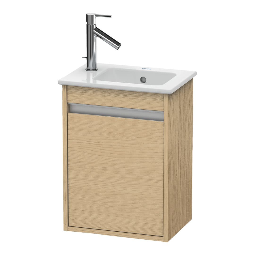 Duravit Ketho – Έπιπλο Νιπτήρα – 400 mm, 1 πόρτα, δεξιά – Natural oak, Decor (KT6417R3030)