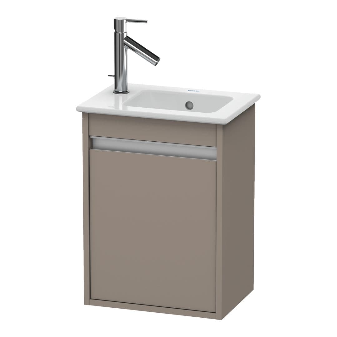 Duravit Ketho – Έπιπλο Νιπτήρα – 400 mm, 1 πόρτα, δεξιά, 400 x 285 x 550 mm – Basalte Matt, Decor (KT6417R4343)