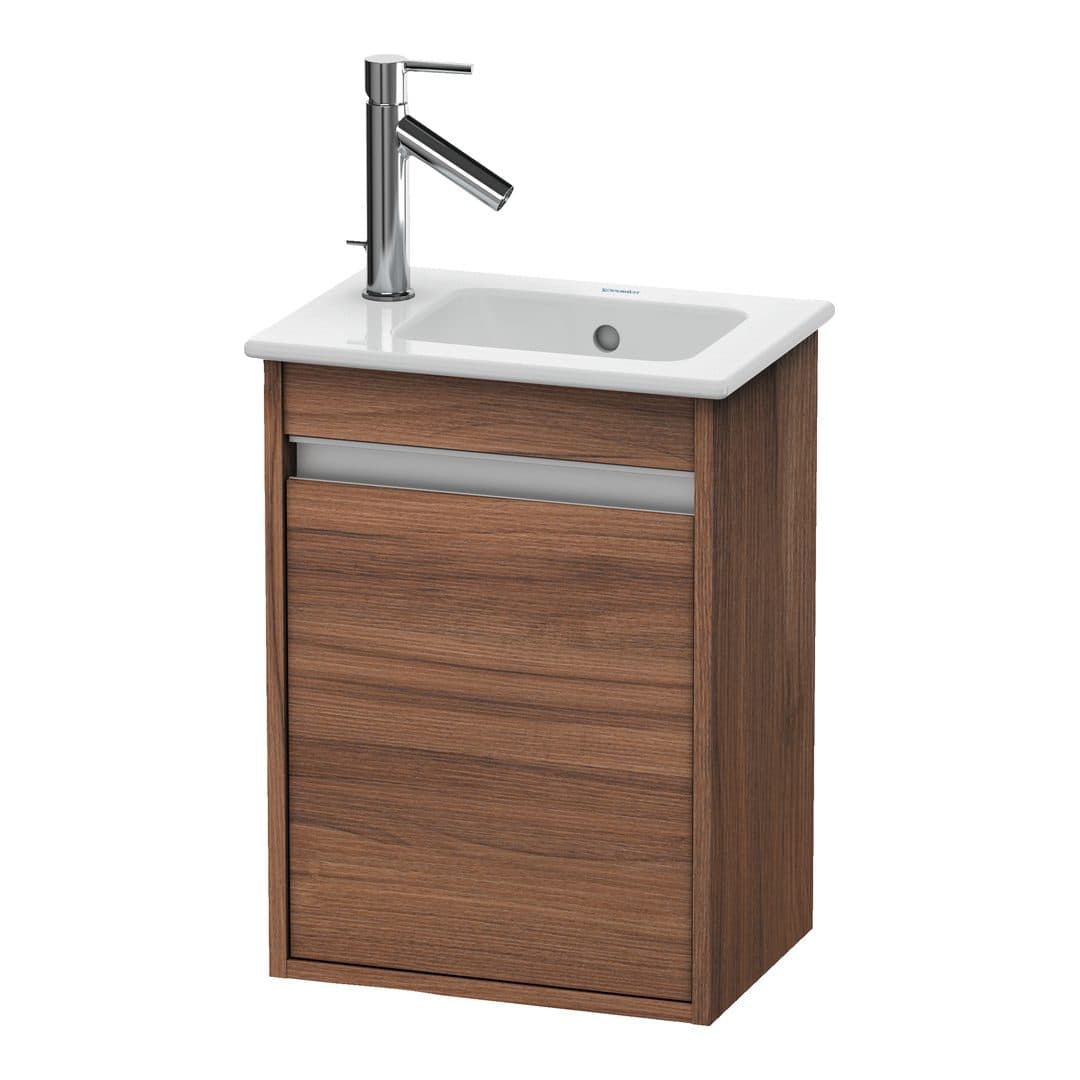Duravit Ketho – Έπιπλο Νιπτήρα – 400 mm, 1 πόρτα, δεξιά, 400 x 285 x 550 mm – Walnut Matt, Decor (KT6417R7979)