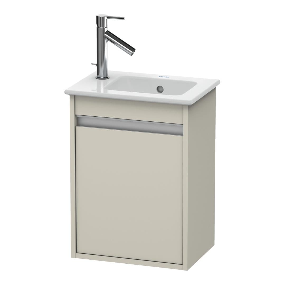 Duravit Ketho – Έπιπλο Νιπτήρα – 400 mm, 1 πόρτα, δεξιά, 400 x 285 x 550 mm – Taupe Matt, Decor (KT6417R9191)