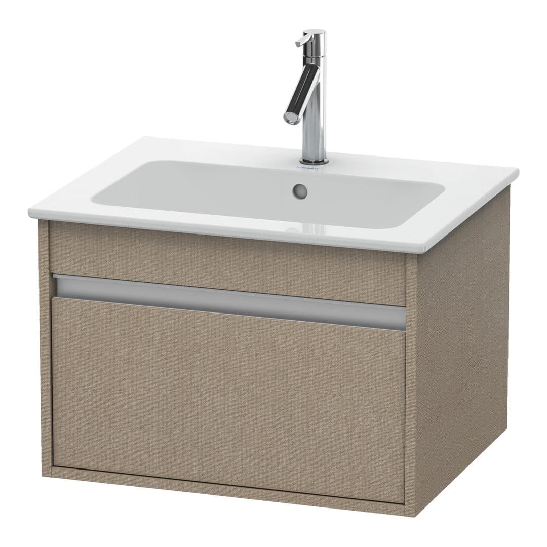 Duravit Ketho – Έπιπλο Νιπτήρα – 600 mm, 1 συρτάρι, νιπτήρας κέντρο, 600 x 475 x 410 mm – Linen Matt, Decor (KT641807575)
