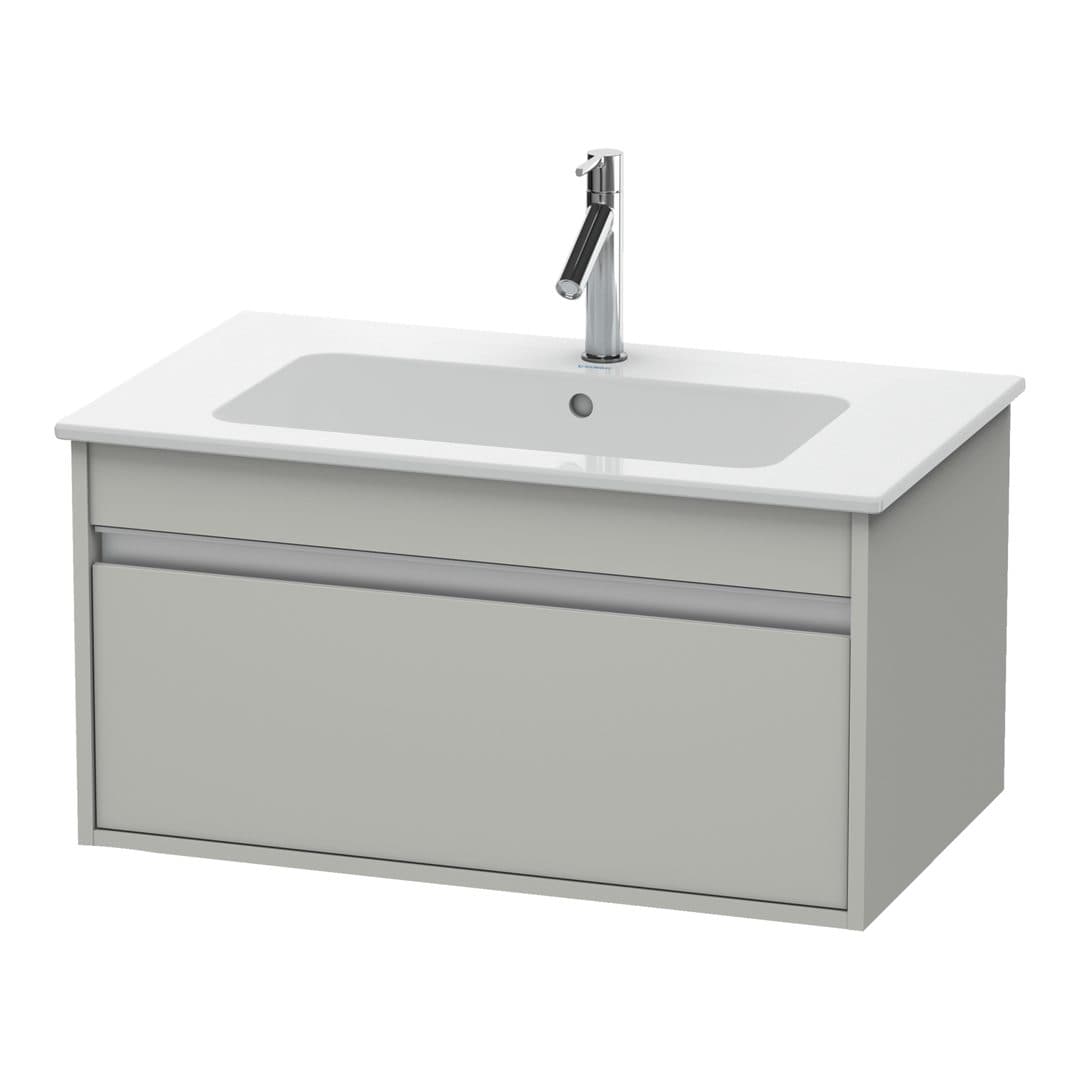 Duravit Ketho – Έπιπλο Νιπτήρα – 800 mm, 1 συρτάρι, νιπτήρας κέντρο, 800 x 475 x 410 mm – Concrete grey Matt, Decor (KT641900707)
