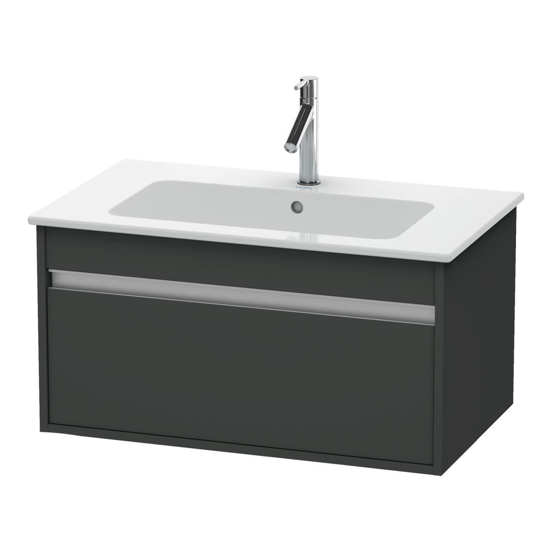 Duravit Ketho – Έπιπλο Νιπτήρα – 800 mm, 1 συρτάρι, νιπτήρας κέντρο, 800 x 475 x 410 mm – Graphite Matt, Decor (KT641904949)