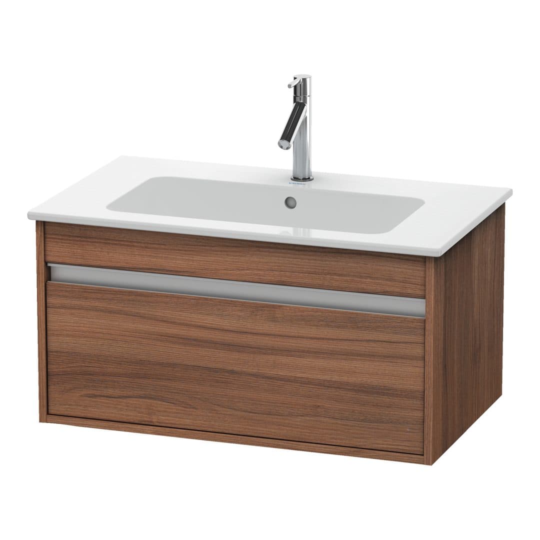 Duravit Ketho – Έπιπλο Νιπτήρα – 800 mm, 1 συρτάρι, νιπτήρας κέντρο, 800 x 475 x 410 mm – Walnut Matt, Decor (KT641907979)