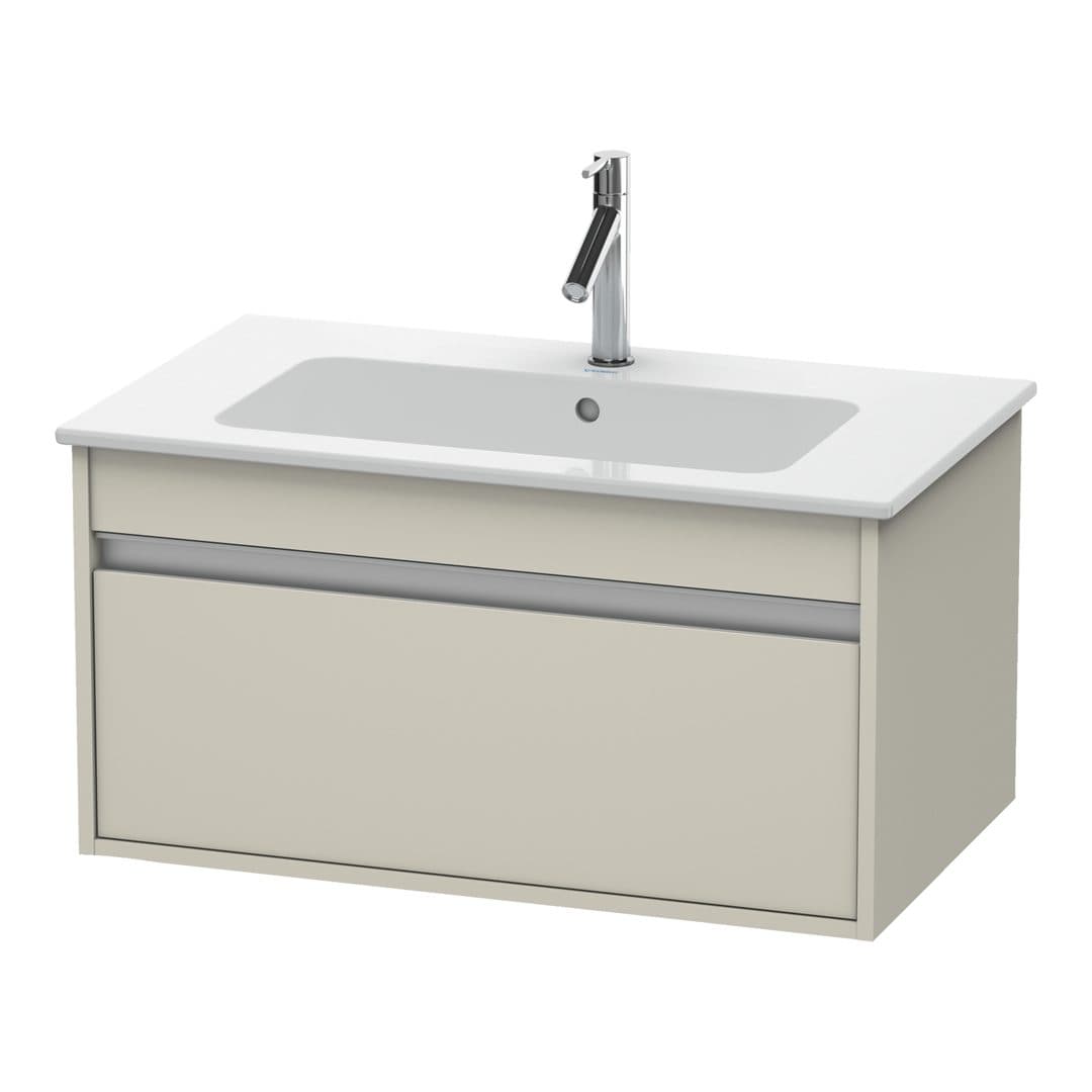 Duravit Ketho – Έπιπλο Νιπτήρα – 800 mm, 1 συρτάρι, νιπτήρας κέντρο, 800 x 475 x 410 mm – Taupe Matt, Decor (KT641909191)