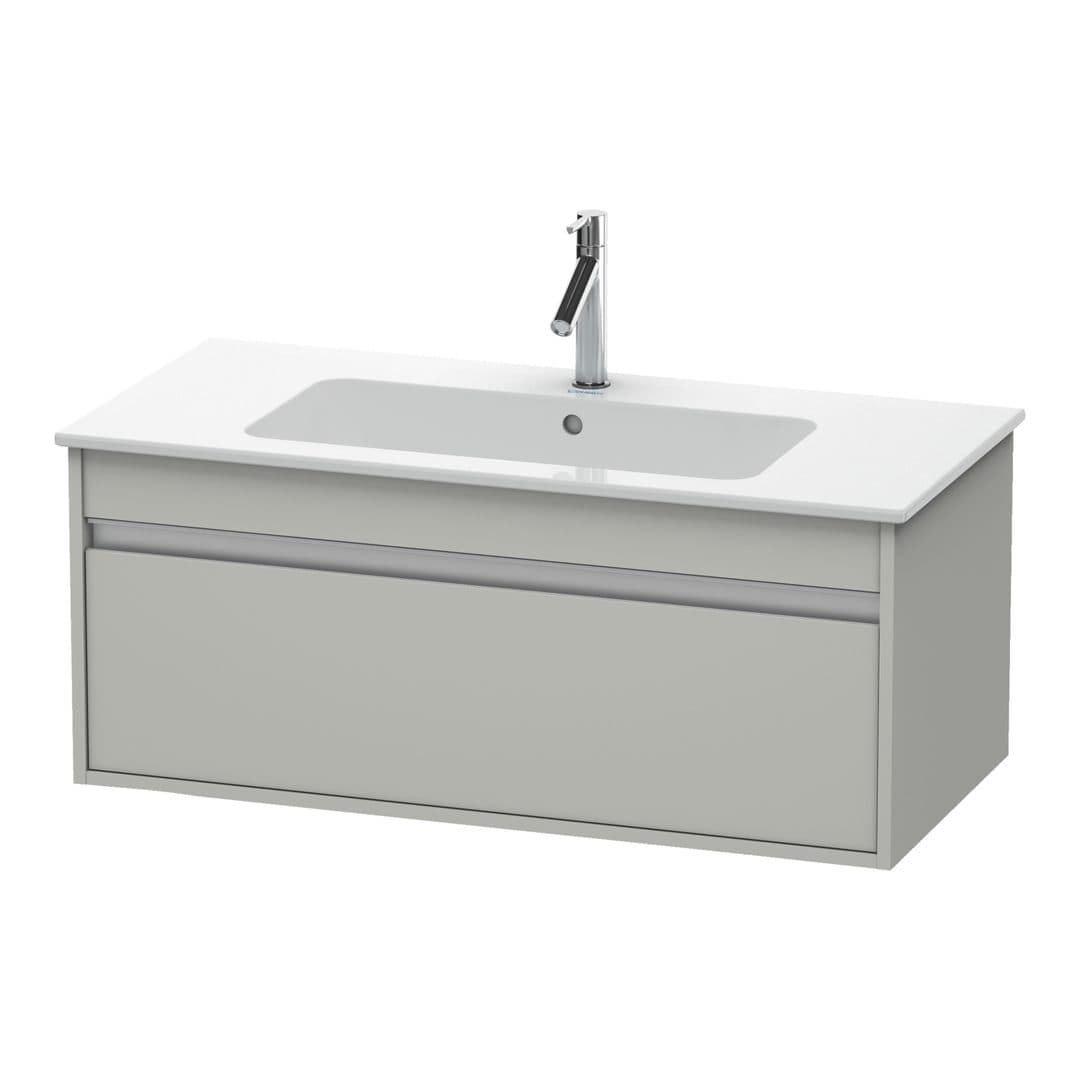 Duravit Ketho – Έπιπλο Νιπτήρα – 1000 mm, 1 συρτάρι, νιπτήρας κέντρο, 1000 x 475 x 410 mm – Concrete grey Matt, Decor (KT642000707)