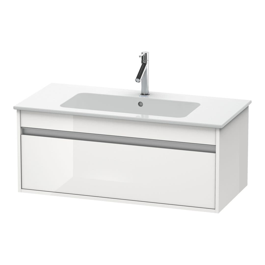 Duravit Ketho – Έπιπλο Νιπτήρα – 1000 mm, 1 συρτάρι, νιπτήρας κέντρο, 1000 x 475 x 410 mm – White High Gloss, Decor (KT642002222)
