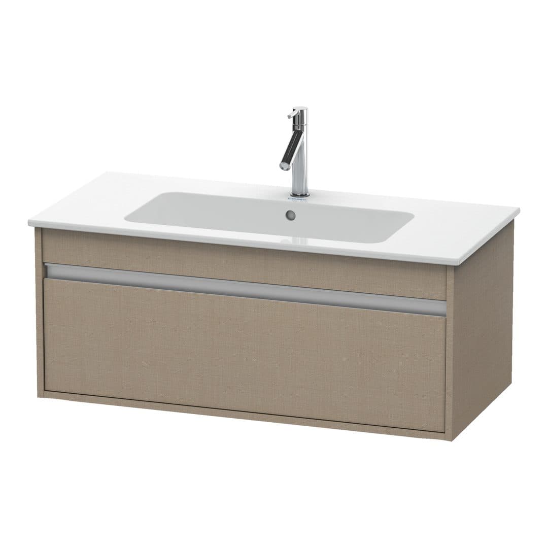 Duravit Ketho – Έπιπλο Νιπτήρα – 1000 mm, 1 συρτάρι, νιπτήρας κέντρο, 1000 x 475 x 410 mm – Linen Matt, Decor (KT642007575)