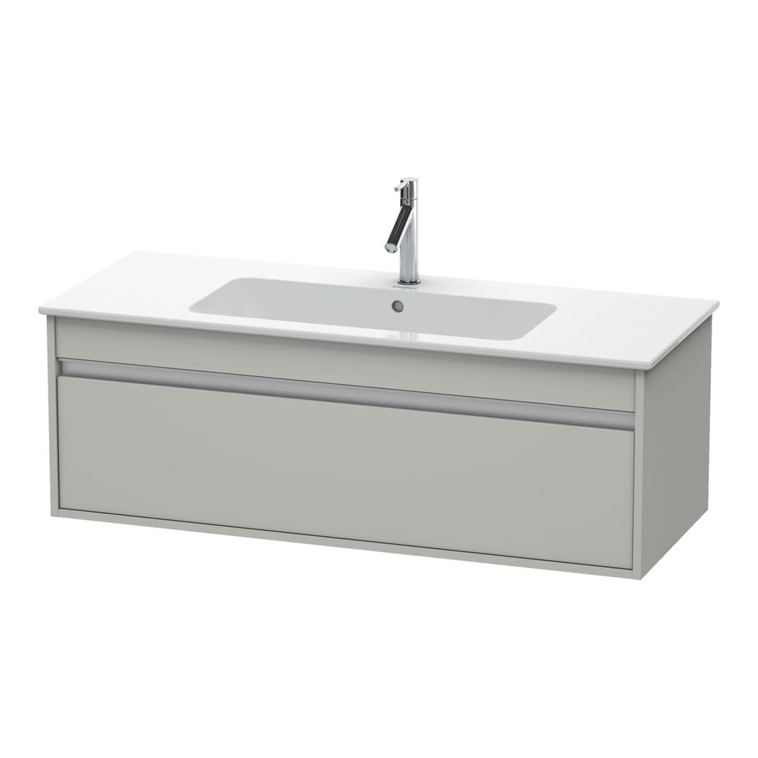 Duravit Ketho – Έπιπλο Νιπτήρα – 1200 mm, 1 συρτάρι, νιπτήρας κέντρο, 1200 x 475 x 410 mm – Concrete grey Matt, Decor (KT642100707)