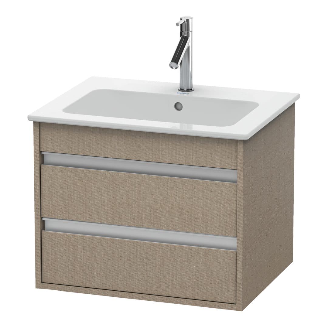 Duravit Ketho – Έπιπλο Νιπτήρα – 600 mm, 2 συρτάρια, νιπτήρας κέντρο, 600 x 475 x 480 mm – Linen Matt, Decor (KT642807575)