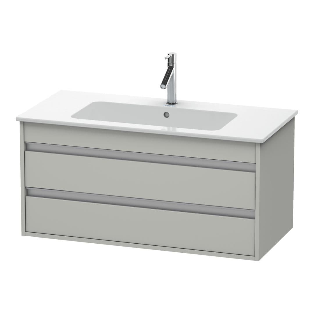 Duravit Ketho – Έπιπλο Νιπτήρα – 1000 mm, 2 συρτάρια, νιπτήρας κέντρο, 1000 x 475 x 480 mm – Concrete grey Matt, Decor (KT643000707)