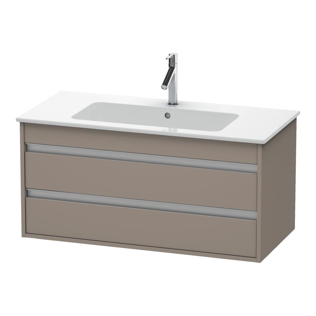Duravit Ketho – Έπιπλο Νιπτήρα – 1000 mm, 2 συρτάρια, νιπτήρας κέντρο, 1000 x 475 x 480 mm – Basalte Matt, Decor (KT643004343)