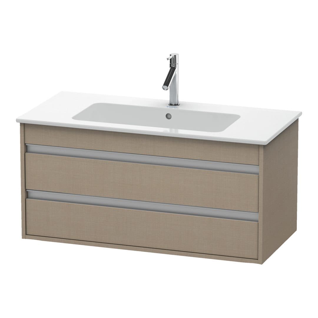 Duravit Ketho – Έπιπλο Νιπτήρα – 1000 mm, 2 συρτάρια, νιπτήρας κέντρο, 1000 x 475 x 480 mm – Linen Matt, Decor (KT643007575)