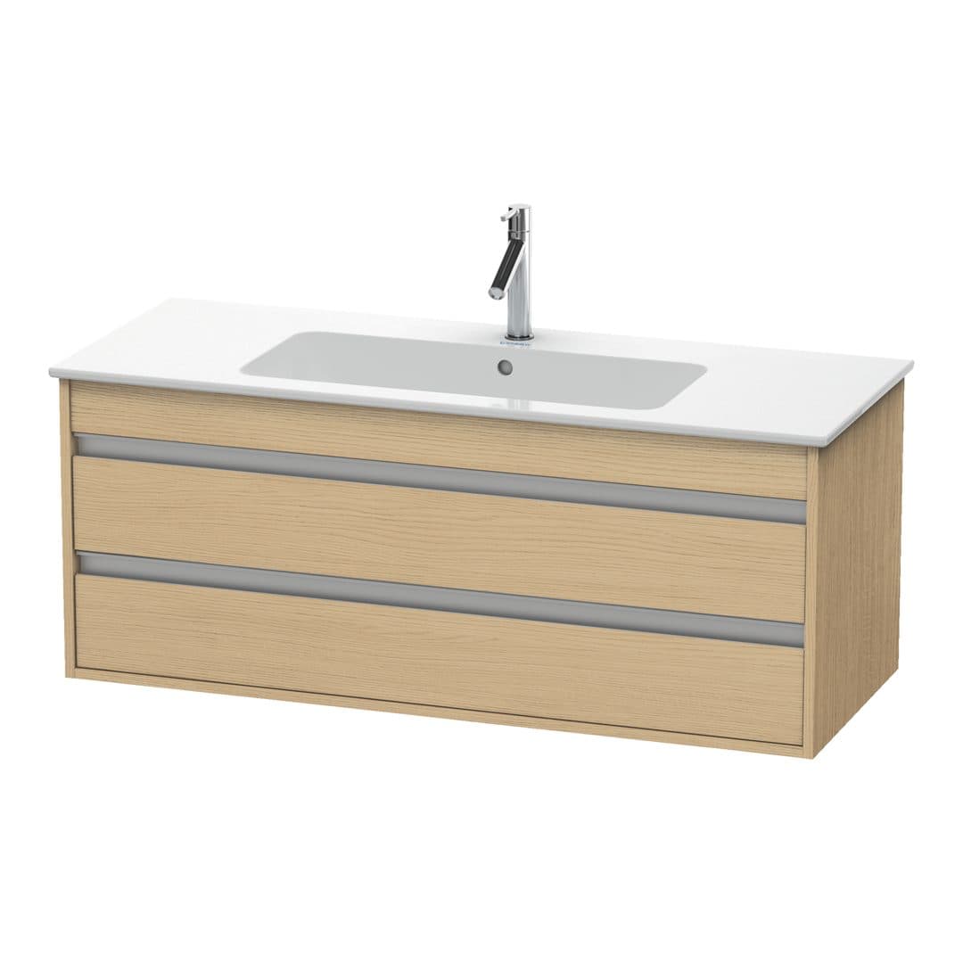 Duravit Ketho – Έπιπλο Νιπτήρα – 1200 mm, 2 συρτάρια, νιπτήρας κέντρο, 1200 x 475 x 480 mm – Natural oak, Decor (KT643103030)