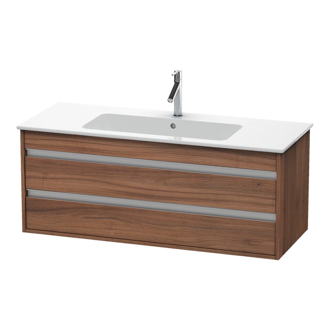 Duravit Ketho – Έπιπλο Νιπτήρα – 1200 mm, 2 συρτάρια, νιπτήρας κέντρο, 1200 x 475 x 480 mm – Walnut Matt, Decor (KT643107979)