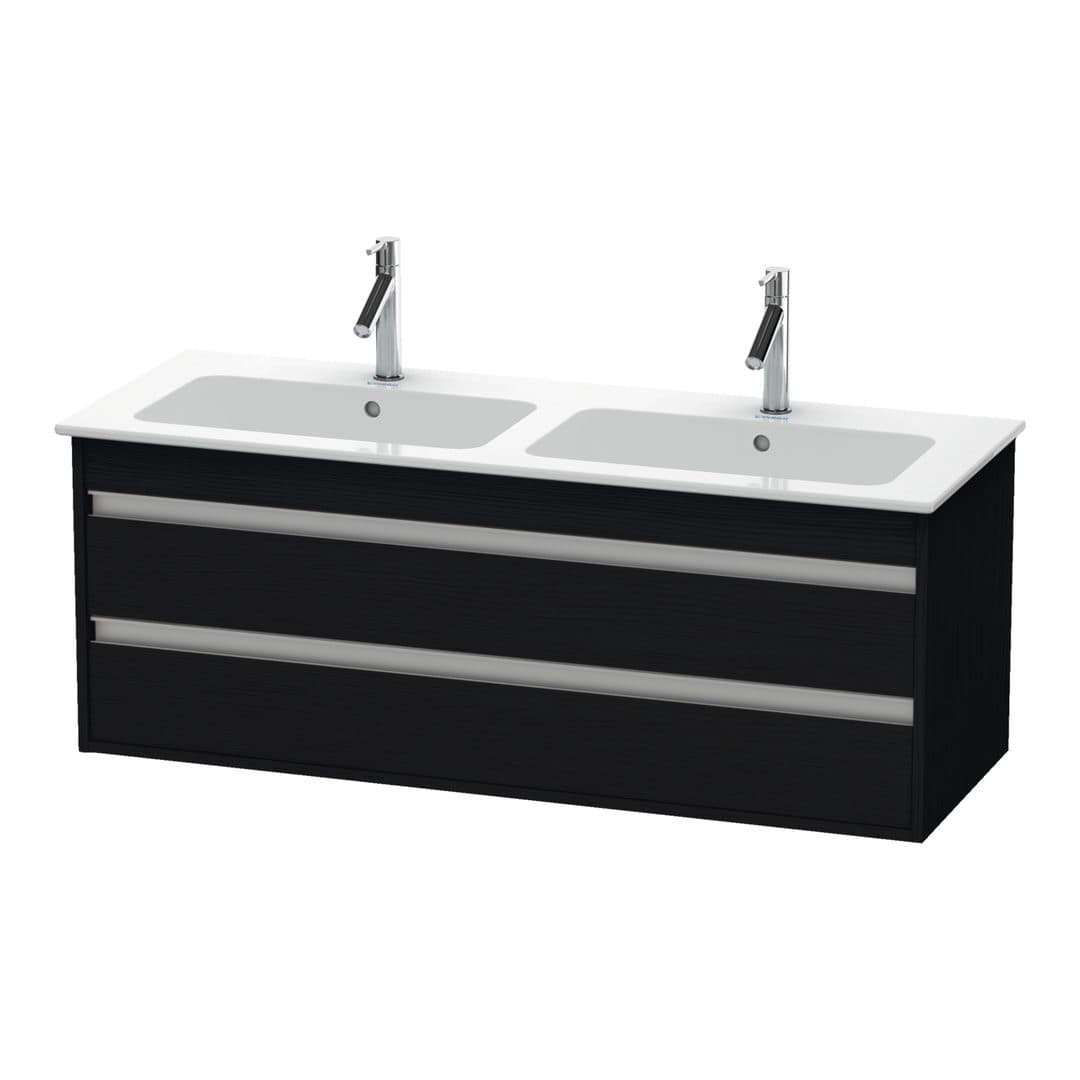 Duravit Ketho – Έπιπλο Νιπτήρα – 1270 mm, 2 συρτάρια – Black oak Matt, Decor (KT643201616)