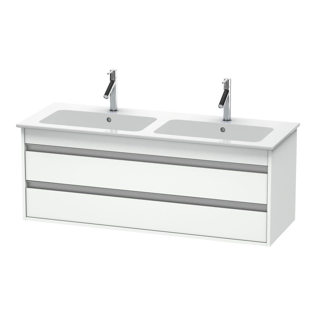 Duravit Ketho – Έπιπλο Νιπτήρα – 1270 mm, 2 συρτάρια – White Matt, Decor (KT643201818)