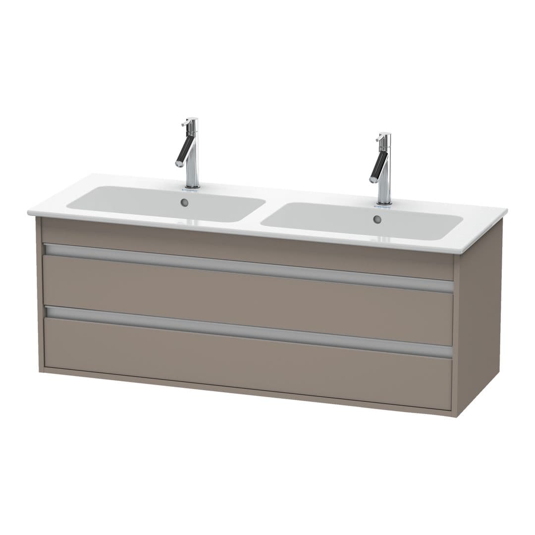 Duravit Ketho – Έπιπλο Νιπτήρα – 1270 mm, 2 συρτάρια – Basalte Matt, Decor (KT643204343)