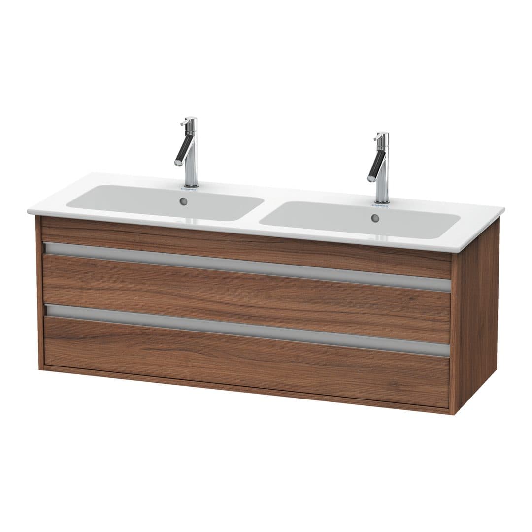 Duravit Ketho – Έπιπλο Νιπτήρα – 1270 mm, 2 συρτάρια – Walnut Matt, Decor (KT643207979)