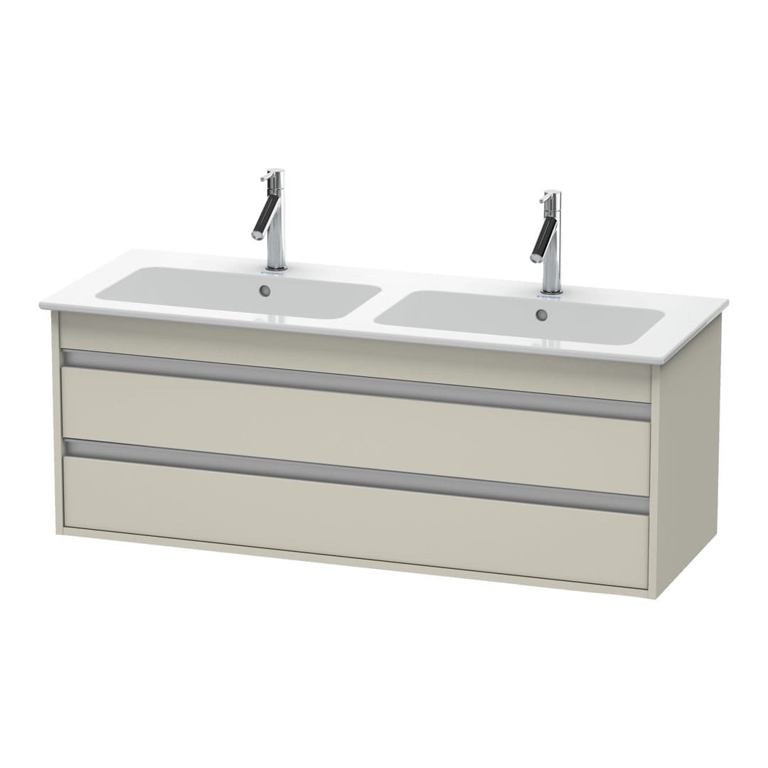 Duravit Ketho – Έπιπλο Νιπτήρα – 1270 mm, 2 συρτάρια – Taupe Matt, Decor (KT643209191)