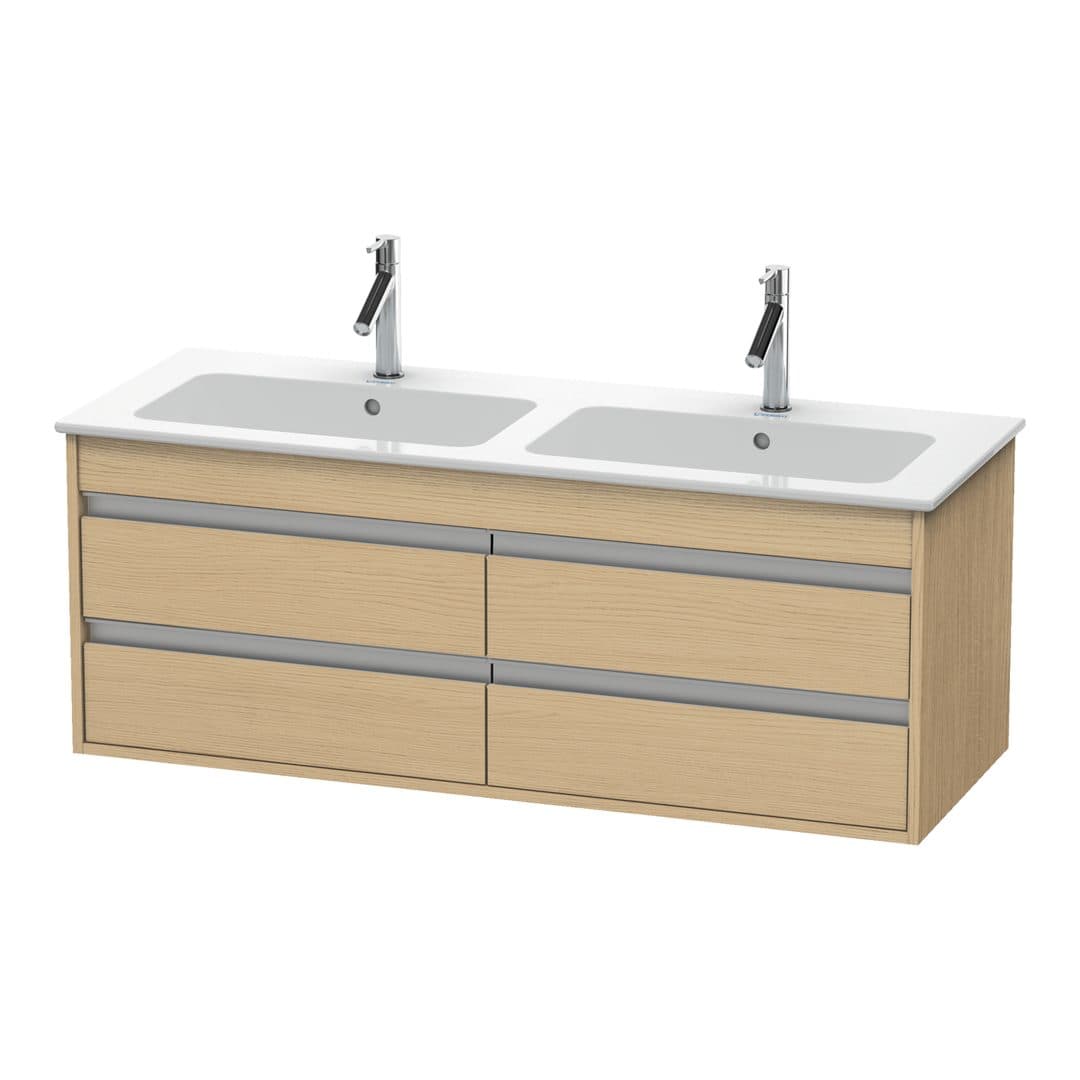 Duravit Ketho – Έπιπλο Νιπτήρα – 1270 mm, 4 συρτάρια – Natural oak, Decor (KT643303030)