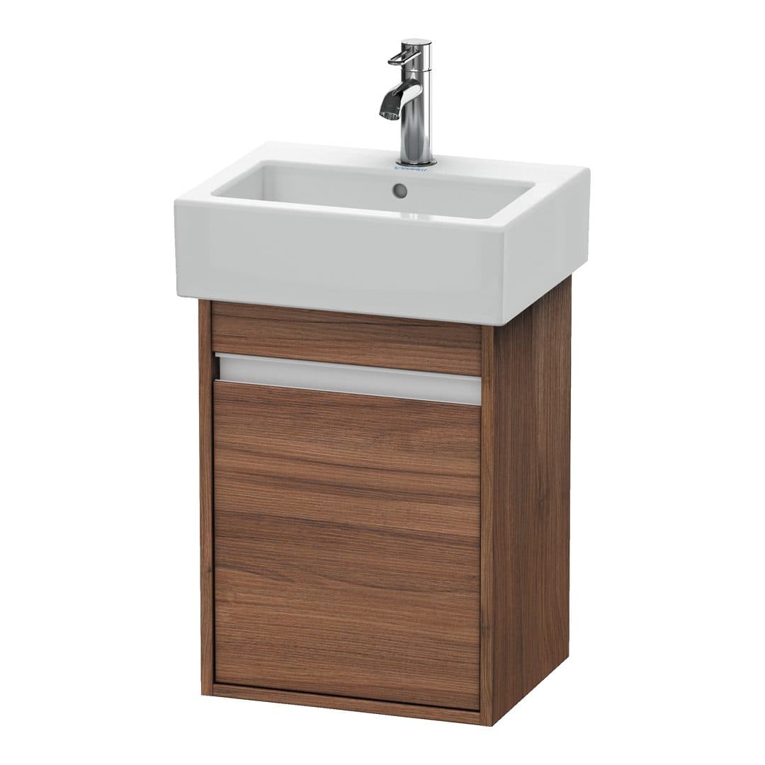 Duravit Ketho – Έπιπλο Νιπτήρα – 400 mm, 1 πόρτα, αριστερή, 400 x 320 x 550 mm – Walnut Matt, Decor (KT6630L7979)