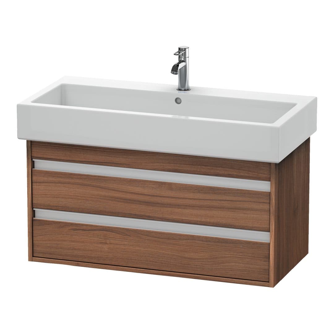 Duravit Ketho – Έπιπλο Νιπτήρα – 950 mm, 2 συρτάρια, νιπτήρας κέντρο – Walnut Matt, Decor (KT663807979)