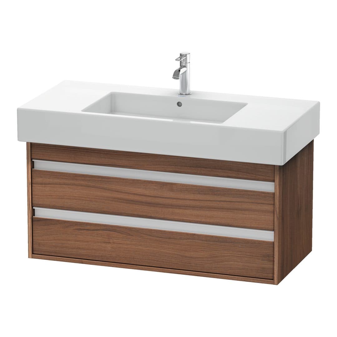 Duravit Ketho – Έπιπλο Νιπτήρα – 1000 mm, 2 συρτάρια, νιπτήρας κέντρο, 1000 x 455 x 480 mm, μοντέλο KT6641 – Walnut Matt, Decor (KT664107979)