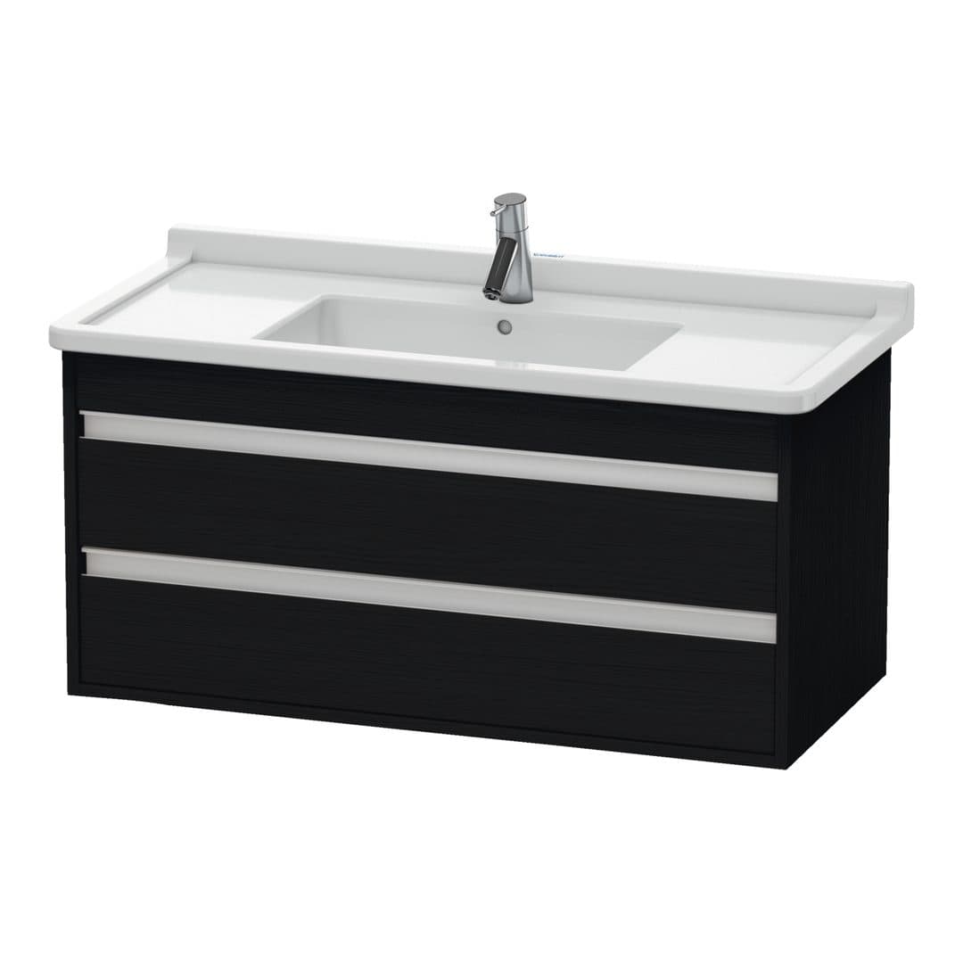 Duravit Ketho – Έπιπλο Νιπτήρα – 1000 mm, 2 συρτάρια, νιπτήρας κέντρο, 1000 x 455 x 480 mm, μοντέλο KT6645 – Black oak Matt, Decor (KT664501616)