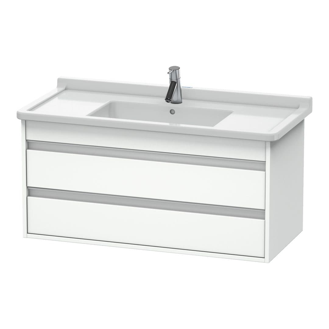 Duravit Ketho – Έπιπλο Νιπτήρα – 1000 mm, 2 συρτάρια, νιπτήρας κέντρο, 1000 x 455 x 480 mm, μοντέλο KT6645 – White Matt, Decor (KT664501818)