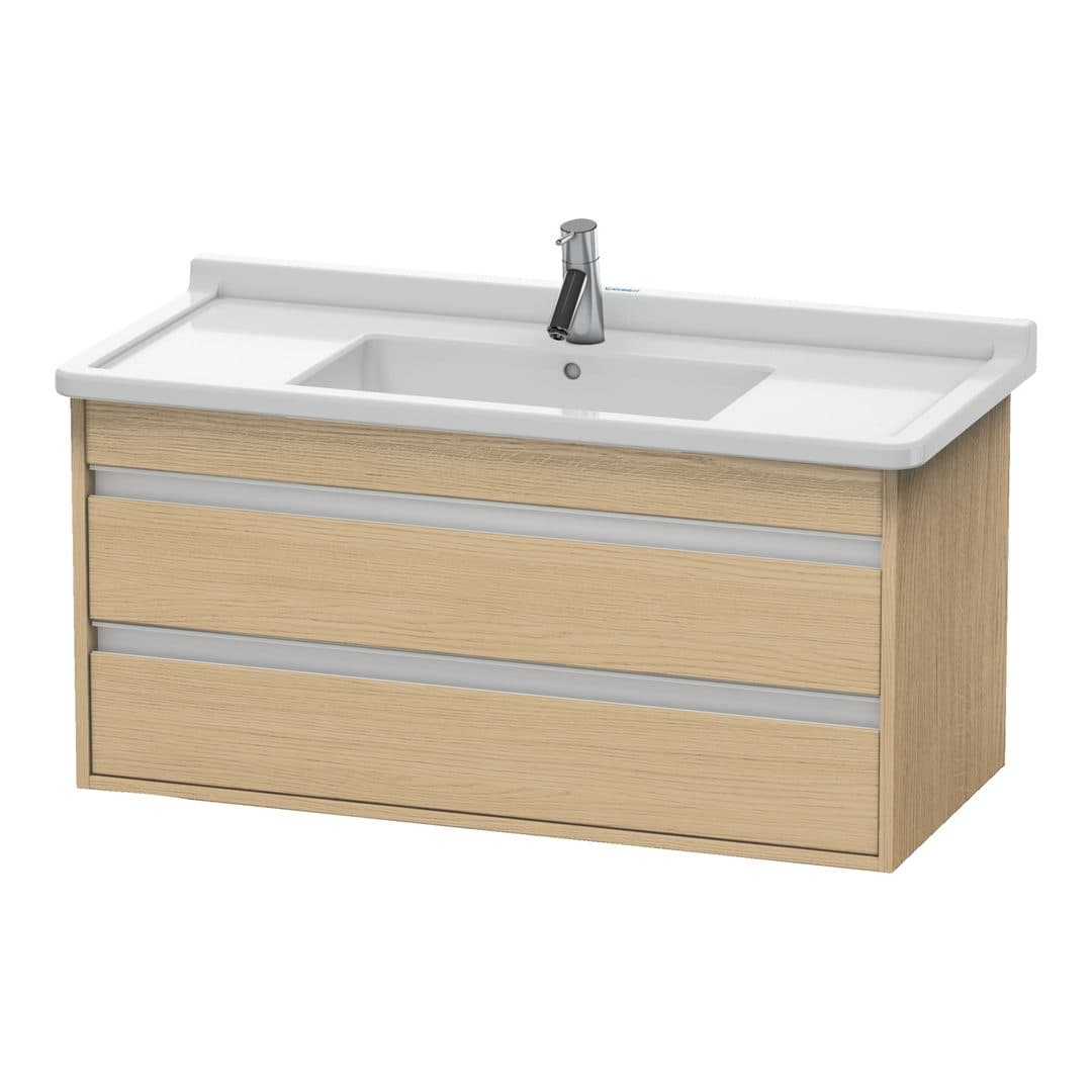 Duravit Ketho – Έπιπλο Νιπτήρα – 1000 mm, 2 συρτάρια, νιπτήρας κέντρο, 1000 x 455 x 480 mm, μοντέλο KT6645 – Natural oak, Decor (KT664503030)