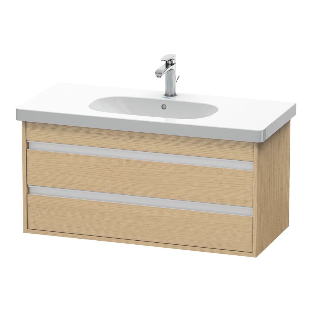 Duravit Ketho – Έπιπλο Νιπτήρα – 1000 mm, 2 συρτάρια, νιπτήρας κέντρο, 1000 x 455 x 480 mm, μοντέλο KT6648 – Natural oak, Decor (KT664803030)