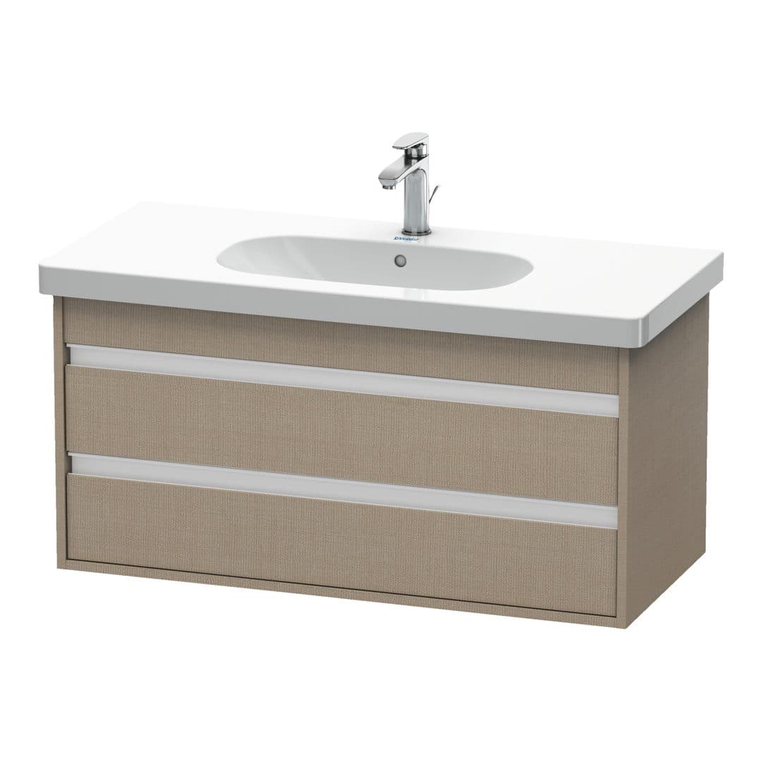Duravit Ketho – Έπιπλο Νιπτήρα – 1000 mm, 2 συρτάρια, νιπτήρας κέντρο, 1000 x 455 x 480 mm, μοντέλο KT6648 – Linen Matt, Decor (KT664807575)