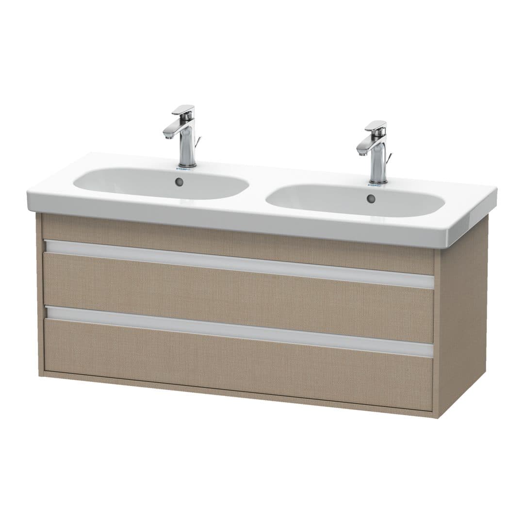 Duravit Ketho – Έπιπλο Νιπτήρα – 1150 mm, 2 συρτάρια, νιπτήρας κέντρο, 1150 x 455 x 480 mm – Linen Matt, Decor (KT664907575)