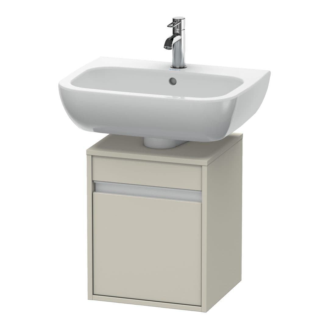 Duravit Ketho – Έπιπλο Νιπτήρα – 400 mm, 1 πόρτα, δεξιά, 400 x 360 x 496 mm – Taupe Matt, Decor (KT6658R9191)