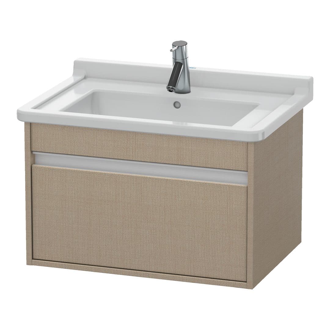 Duravit Ketho – Έπιπλο Νιπτήρα – 650 mm, 1 συρτάρι, νιπτήρας κέντρο, 650 x 455 x 410 mm – Linen Matt, Decor (KT666307575)