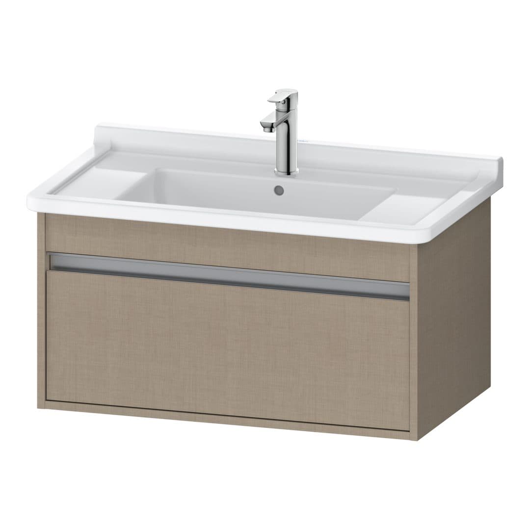 Duravit Ketho – Έπιπλο Νιπτήρα – 800 mm, 1 συρτάρι, νιπτήρας κέντρο, 800 x 455 x 410 mm, μοντέλο KT6664 – Linen Matt, Decor (KT666407575)