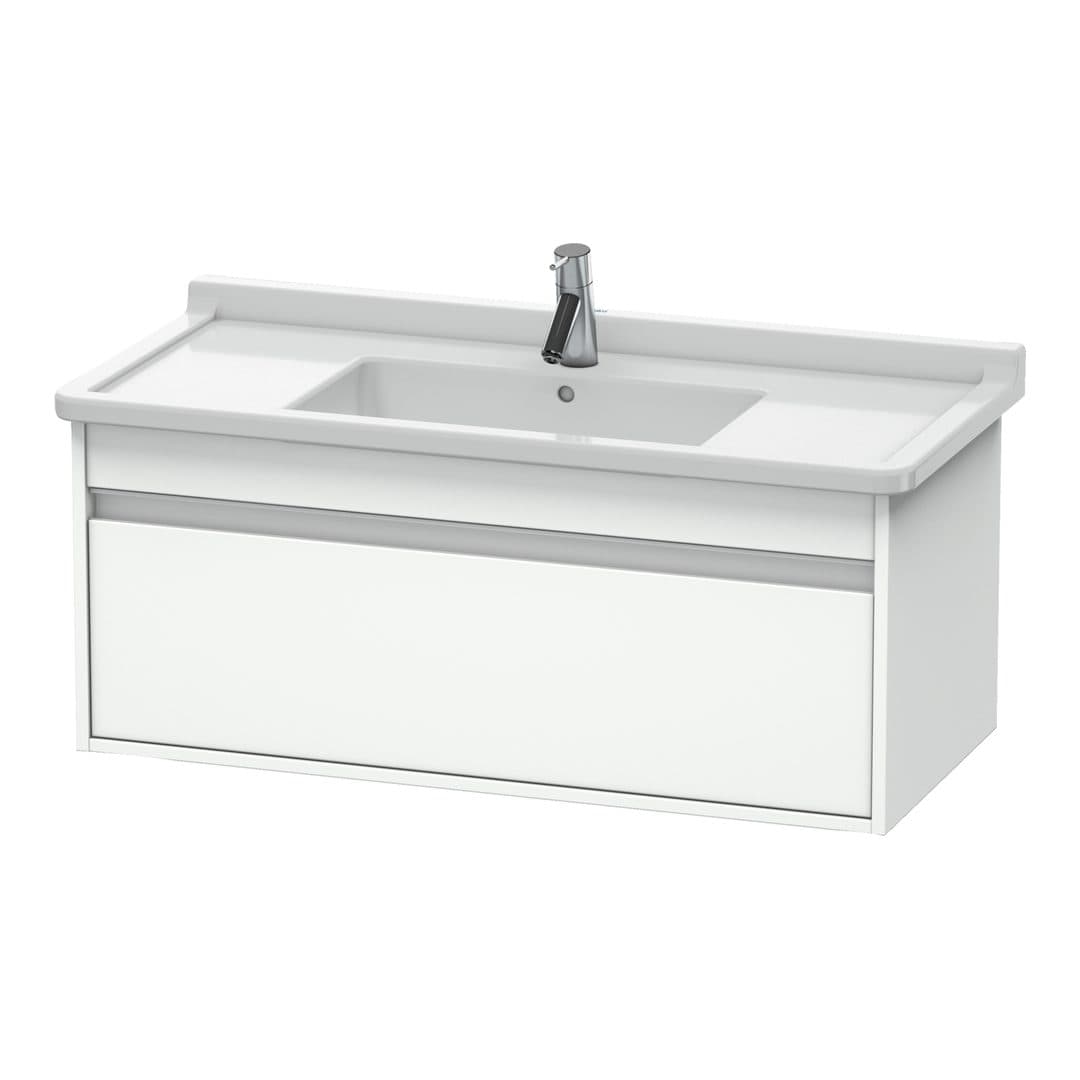 Duravit Ketho – Έπιπλο Νιπτήρα – 1000 mm, 1 συρτάρι, νιπτήρας κέντρο, 1000 x 455 x 410 mm, μοντέλο KT6665 – White Matt, Decor (KT666501818)