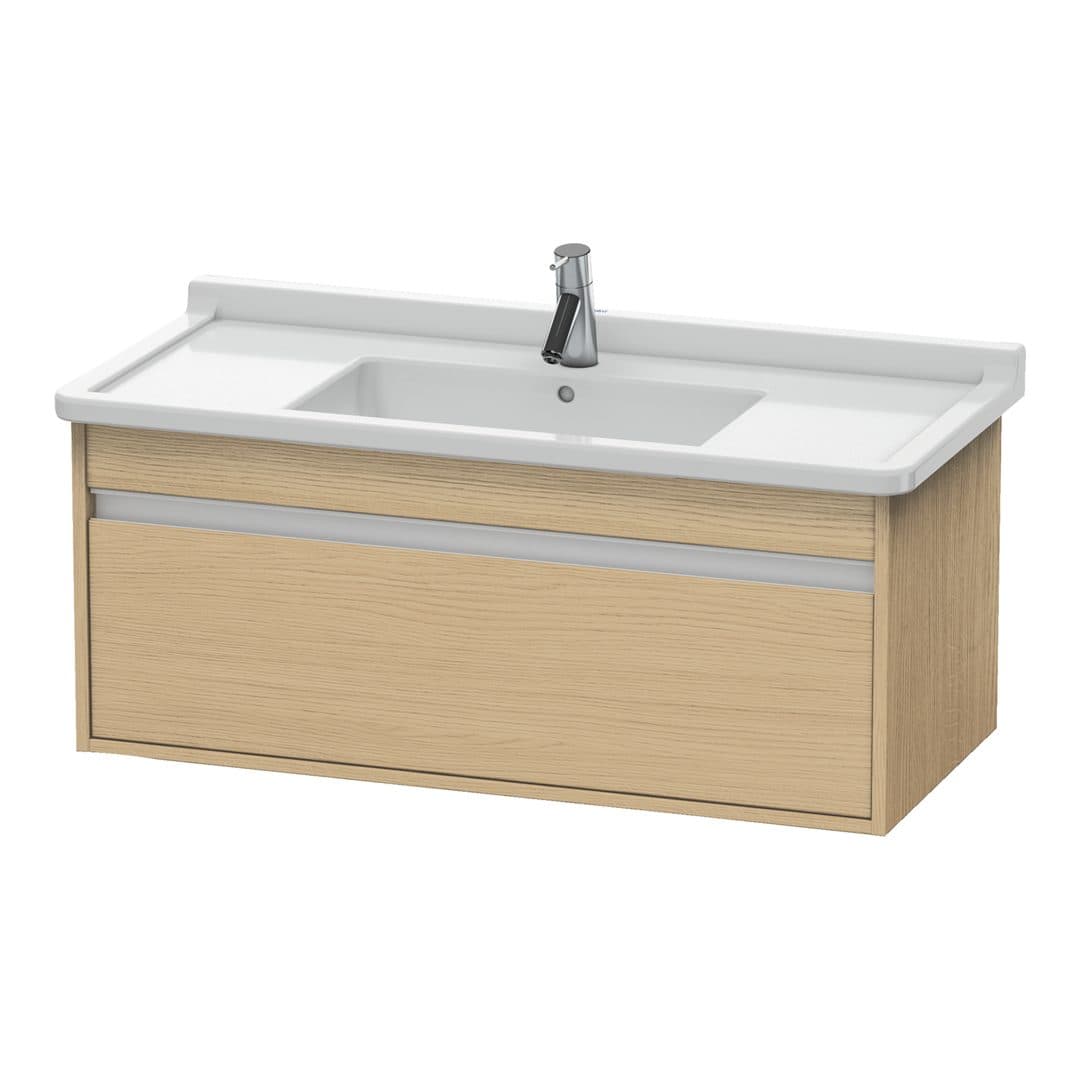Duravit Ketho – Έπιπλο Νιπτήρα – 1000 mm, 1 συρτάρι, νιπτήρας κέντρο, 1000 x 455 x 410 mm, μοντέλο KT6665 – Natural oak, Decor (KT666503030)