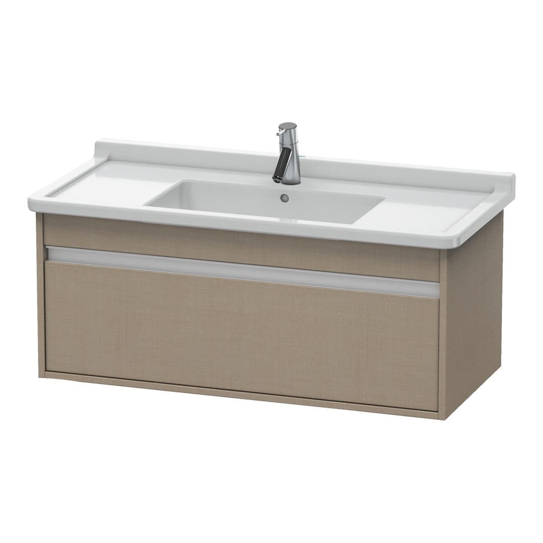 Duravit Ketho – Έπιπλο Νιπτήρα – 1000 mm, 1 συρτάρι, νιπτήρας κέντρο, 1000 x 455 x 410 mm, μοντέλο KT6665 – Linen Matt, Decor (KT666507575)