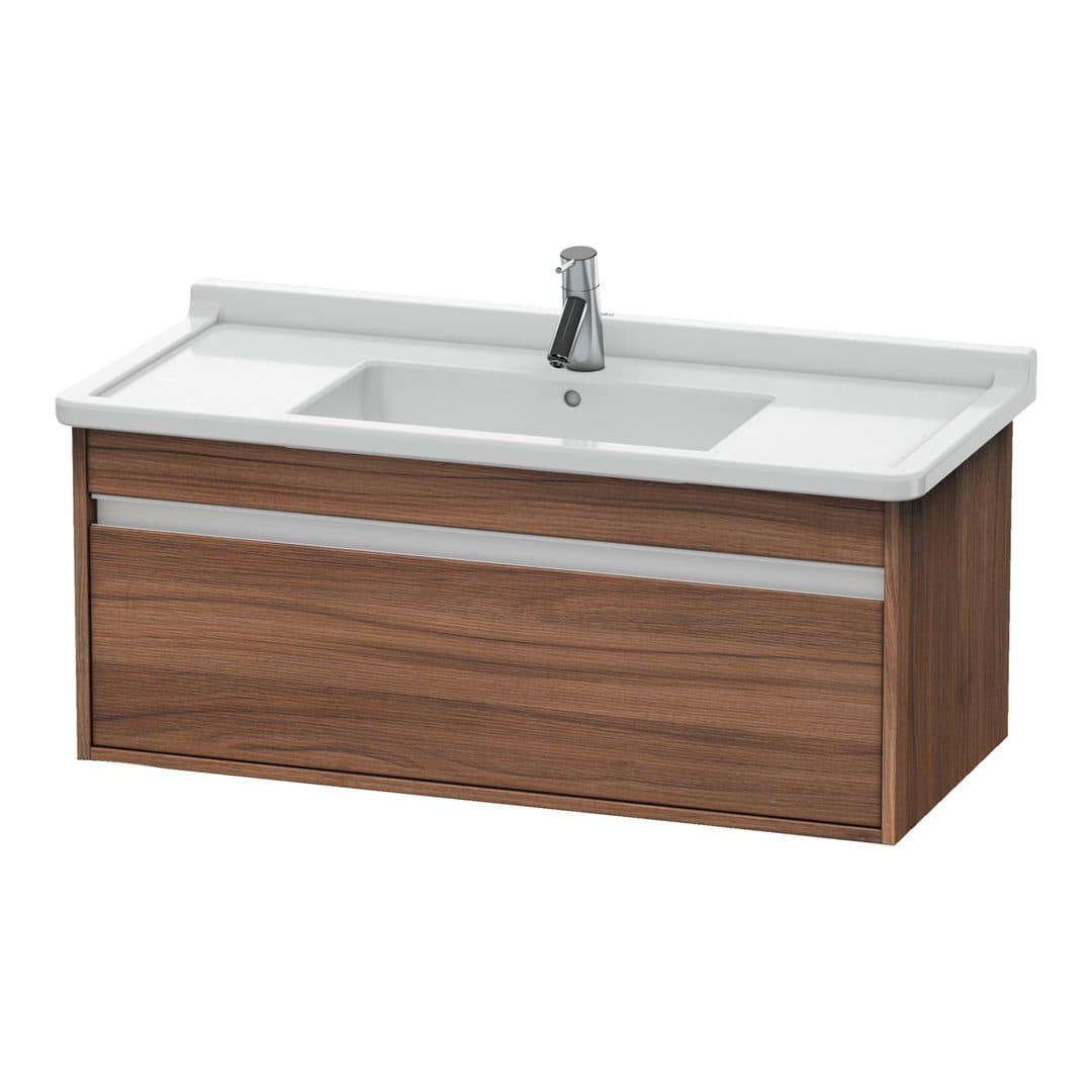 Duravit Ketho – Έπιπλο Νιπτήρα – 1000 mm, 1 συρτάρι, νιπτήρας κέντρο, 1000 x 455 x 410 mm, μοντέλο KT6665 – Walnut Matt, Decor (KT666507979)
