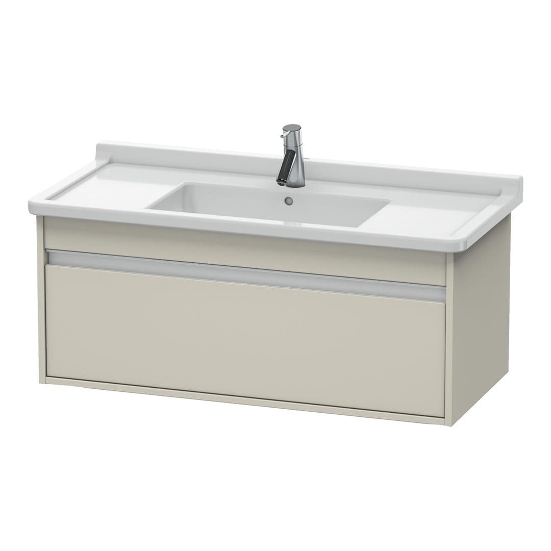 Duravit Ketho – Έπιπλο Νιπτήρα – 1000 mm, 1 συρτάρι, νιπτήρας κέντρο, 1000 x 455 x 410 mm, μοντέλο KT6665 – Taupe Matt, Decor (KT666509191)