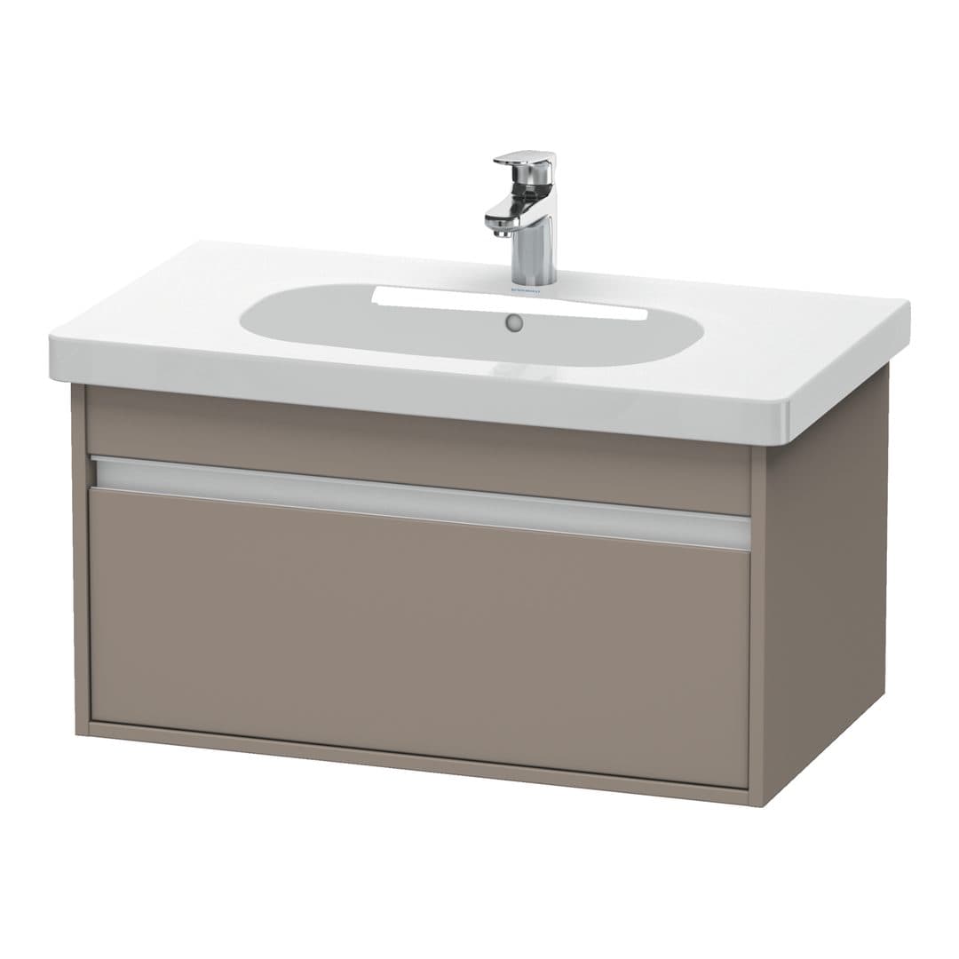 Duravit Ketho – Έπιπλο Νιπτήρα – 800 mm, 1 συρτάρι, νιπτήρας κέντρο, 800 x 455 x 410 mm, μοντέλο KT6667 – Basalte Matt, Decor (KT666704343)