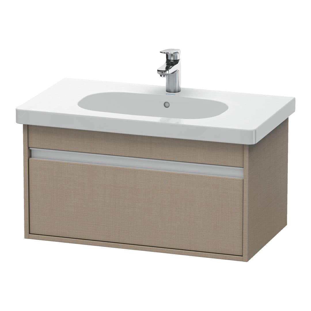 Duravit Ketho – Έπιπλο Νιπτήρα – 800 mm, 1 συρτάρι, νιπτήρας κέντρο, 800 x 455 x 410 mm, μοντέλο KT6667 – Linen Matt, Decor (KT666707575)