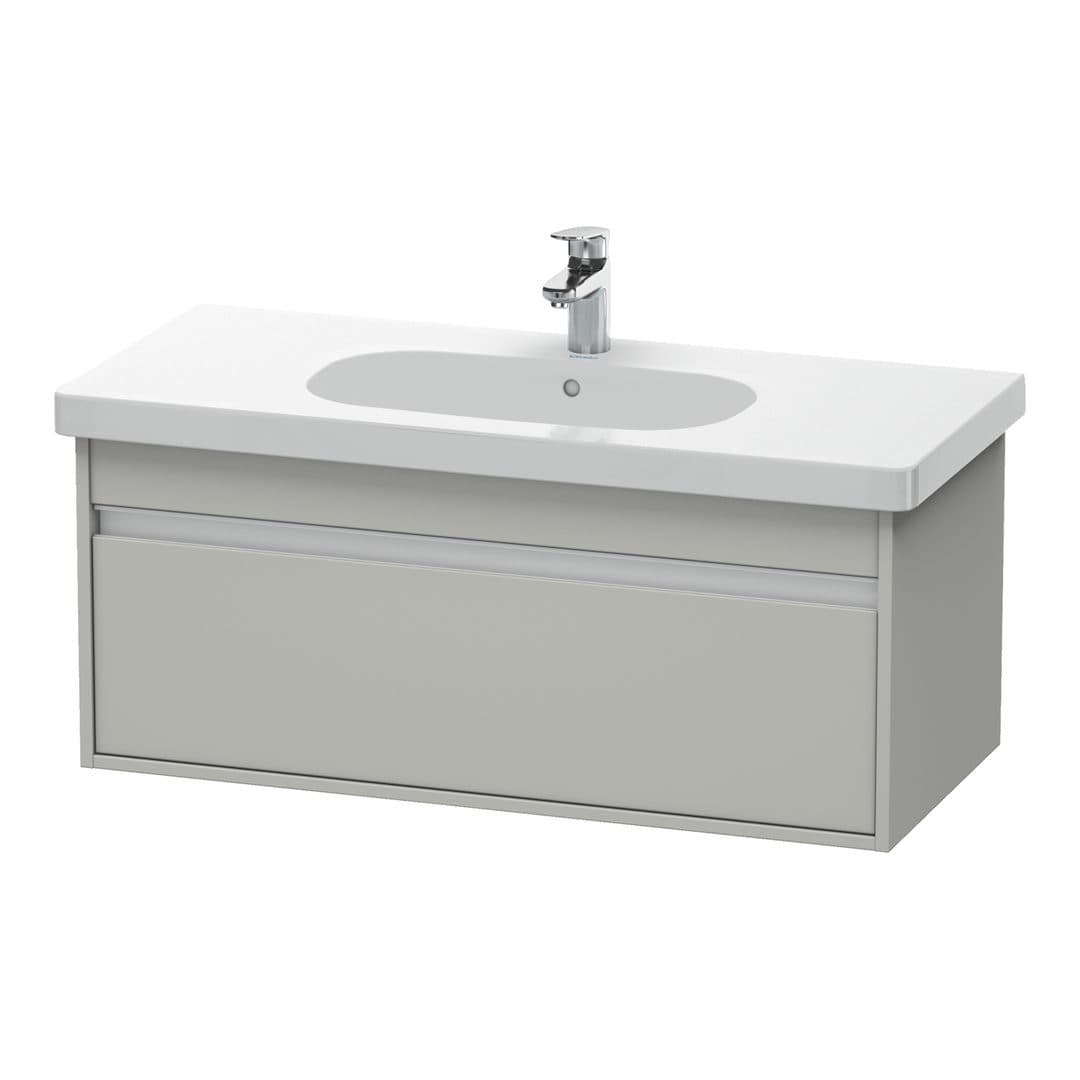 Duravit Ketho – Έπιπλο Νιπτήρα – 1000 mm, 1 συρτάρι, νιπτήρας κέντρο, 1000 x 455 x 410 mm, μοντέλο KT6668 – Concrete grey Matt, Decor (KT666800707)