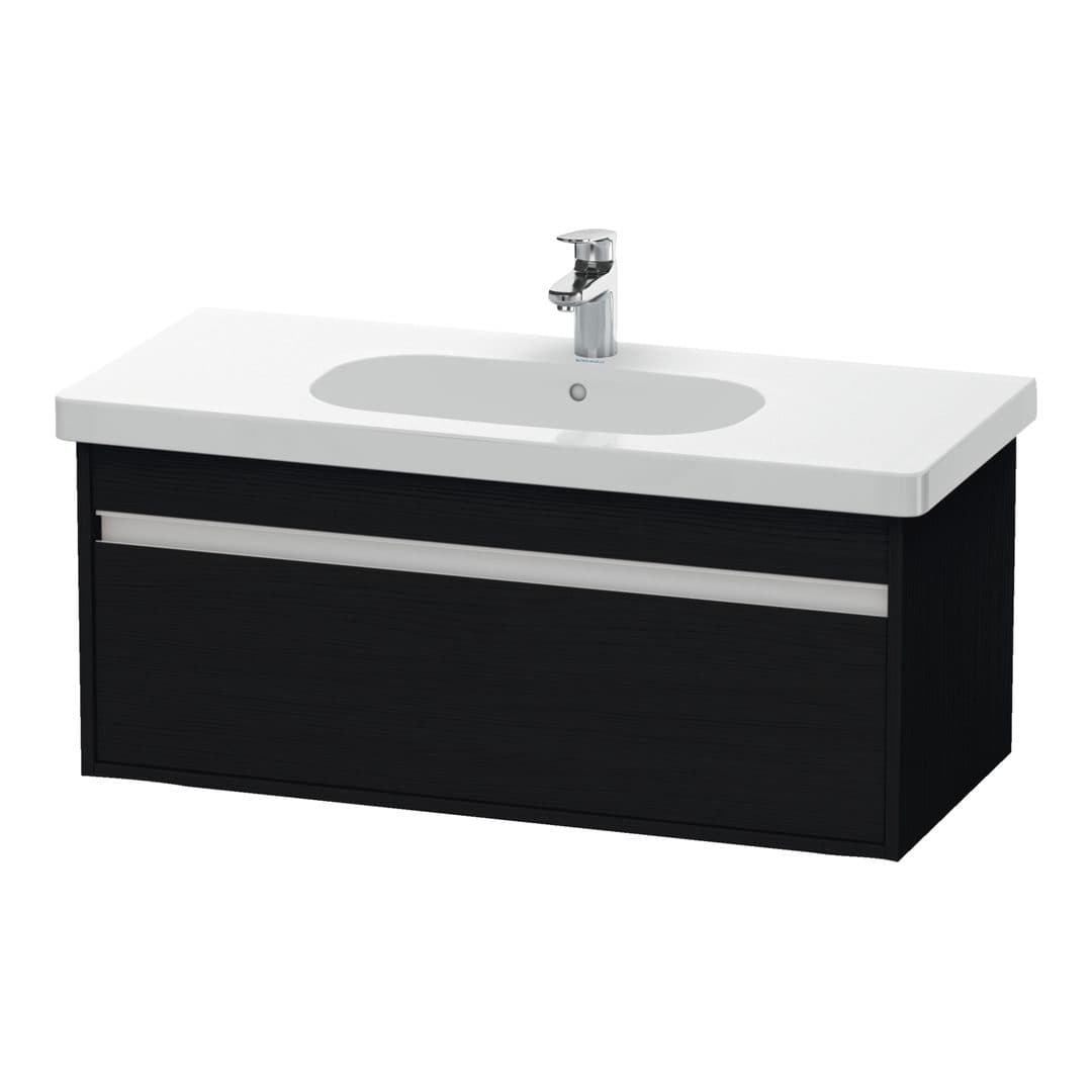 Duravit Ketho – Έπιπλο Νιπτήρα – 1000 mm, 1 συρτάρι, νιπτήρας κέντρο, 1000 x 455 x 410 mm, μοντέλο KT6668 – Black oak Matt, Decor (KT666801616)