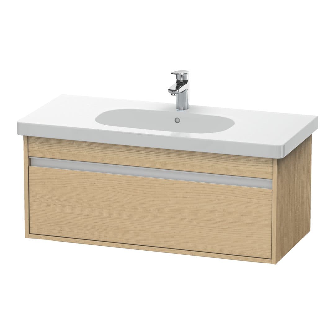 Duravit Ketho – Έπιπλο Νιπτήρα – 1000 mm, 1 συρτάρι, νιπτήρας κέντρο, 1000 x 455 x 410 mm, μοντέλο KT6668 – Natural oak, Decor (KT666803030)