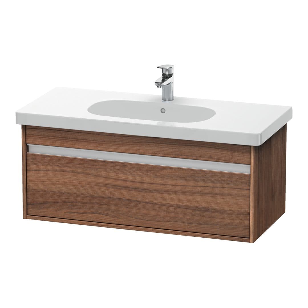 Duravit Ketho – Έπιπλο Νιπτήρα – 1000 mm, 1 συρτάρι, νιπτήρας κέντρο, 1000 x 455 x 410 mm, μοντέλο KT6668 – Walnut Matt, Decor (KT666807979)
